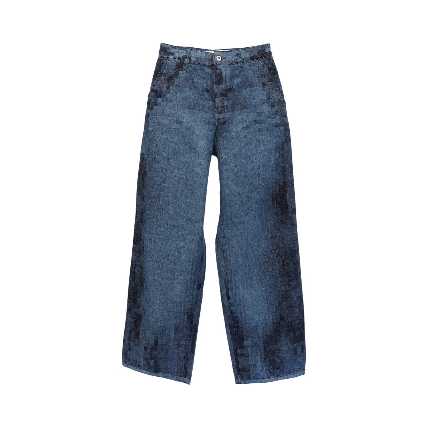 

Джинсы Loewe Baggy Pixelated Raw Denim