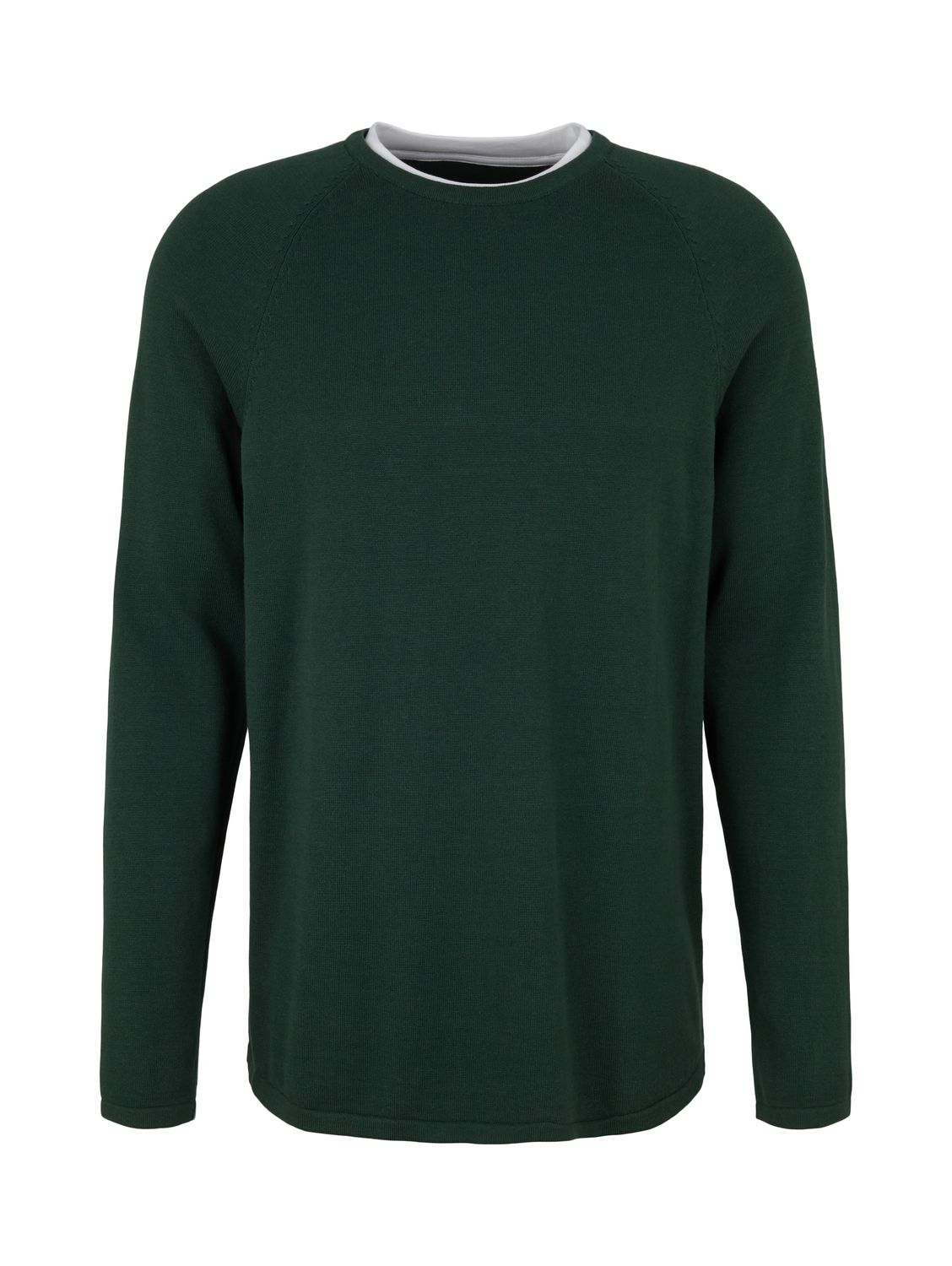 Пуловер TOM TAILOR Denim BASIC, зеленый майка tom tailor хлопок однотонная размер m зеленый