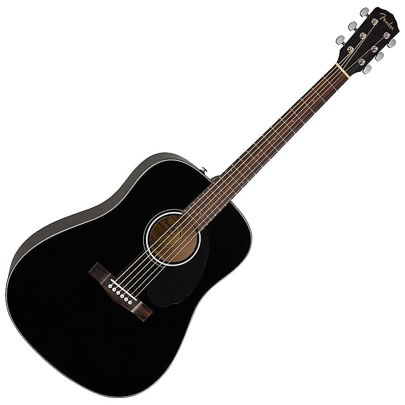 Акустическая гитара Fender CD-60 V3 with Walnut Fretboard & Case - Black