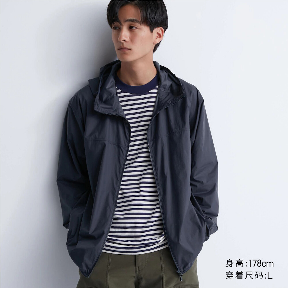 

Uniqlo солнцезащитная одежда для мужчин и женщин, портативная куртка с капюшоном и защитой от ультрафиолета 3D CUT