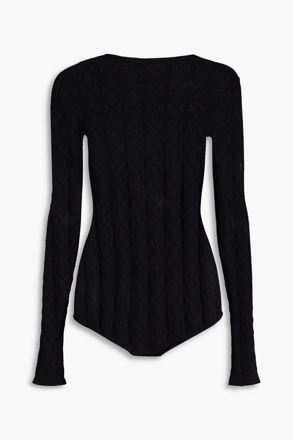 

Боди эластичной вязки Pointelle из ECONYL 1017 Alyx 9Sm, черный