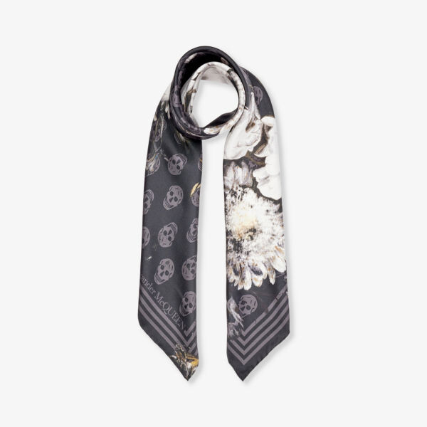 

Шарф Chiaro Biker с графичным принтом Alexander Mcqueen, черный