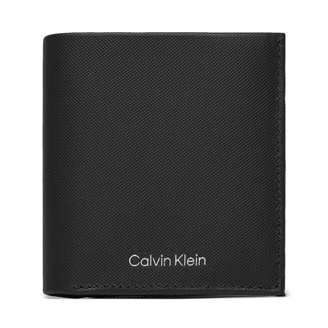 Кошелек Calvin Klein CkMust Trifold, черный кошелек must small trifold mono calvin klein черный