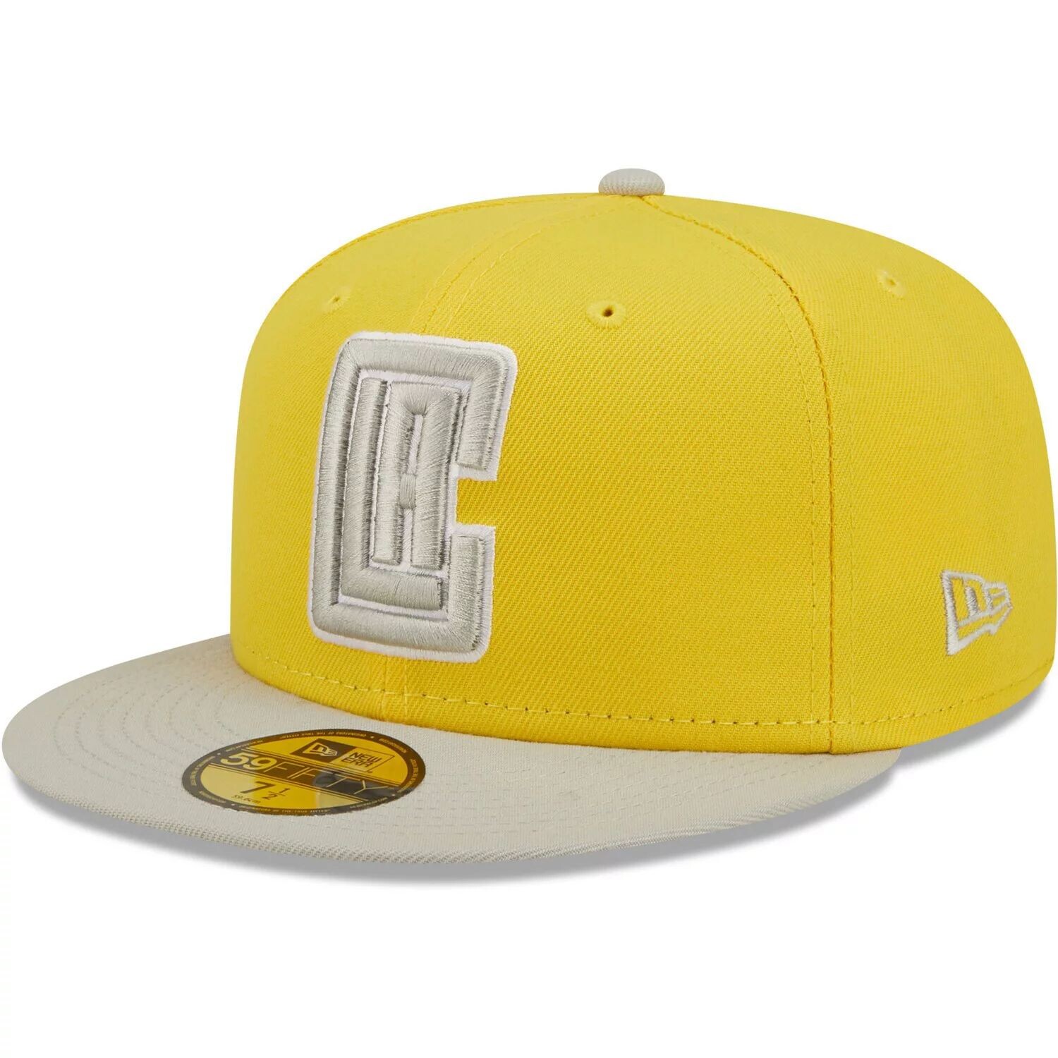 

Мужская шляпа New Era желто-серая LA Clippers Color Pack 59FIFTY