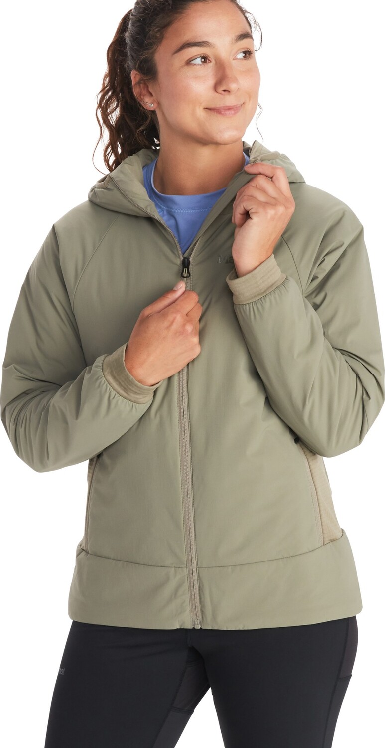 

Утепленная толстовка Novus LT Hybrid – женская Marmot, серый