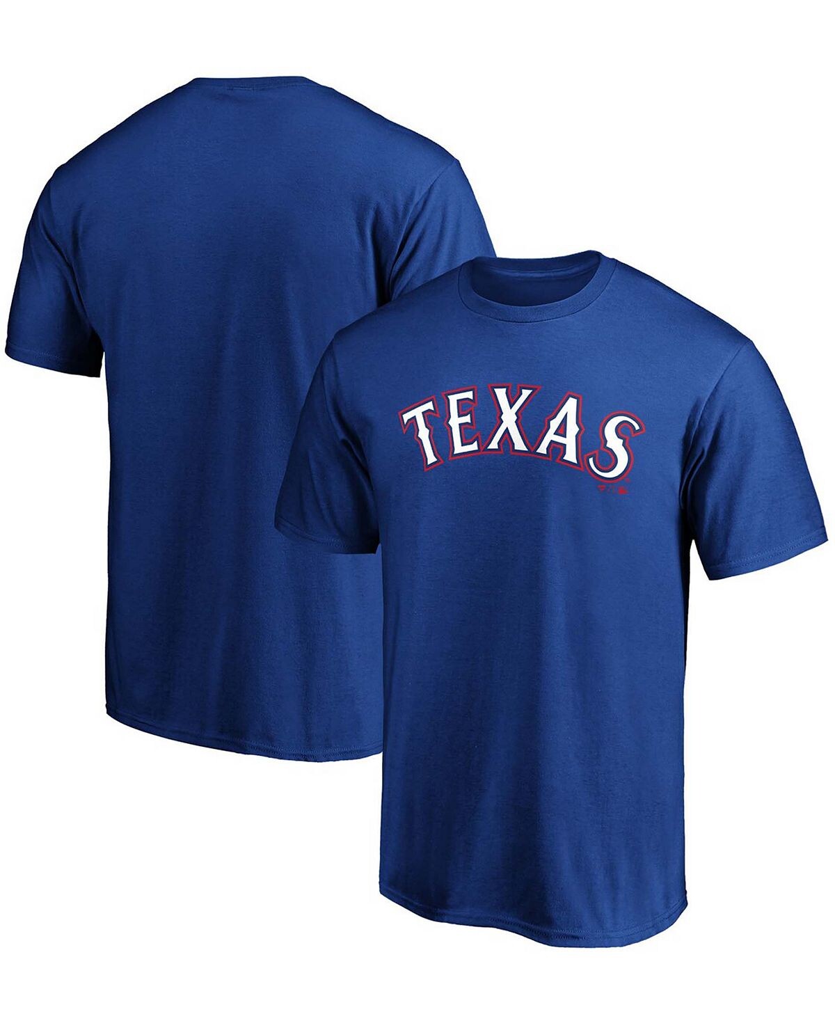 

Мужская футболка с официальной надписью Royal Texas Rangers Fanatics
