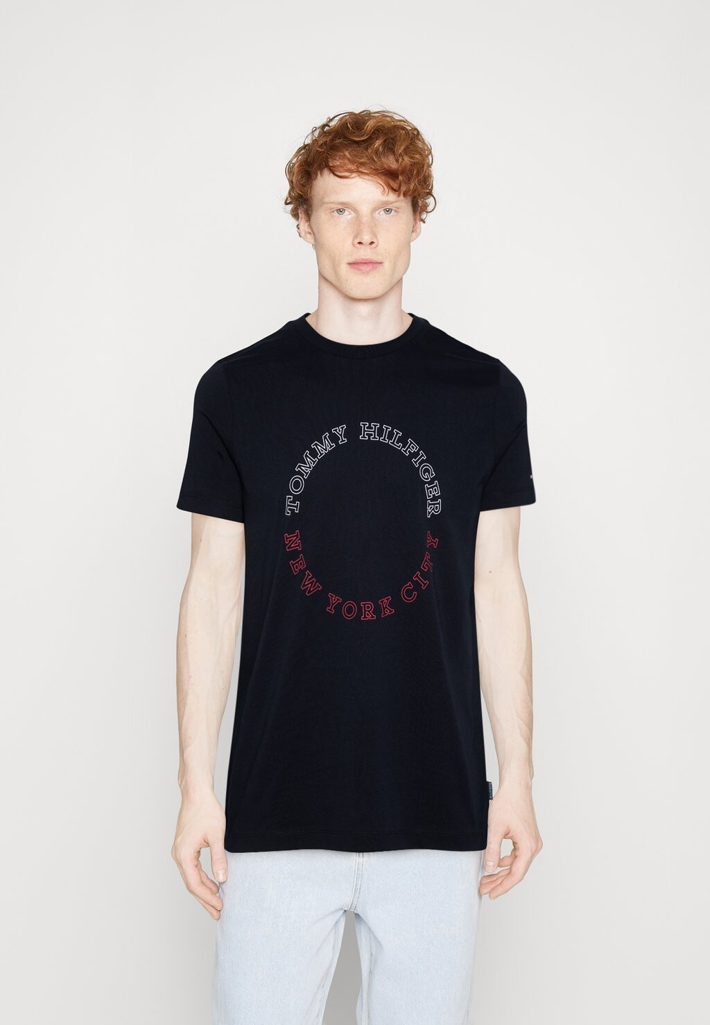 

Футболка с принтом MONOTYPE ROUNDLE TEE Tommy Hilfiger, небо пустыни