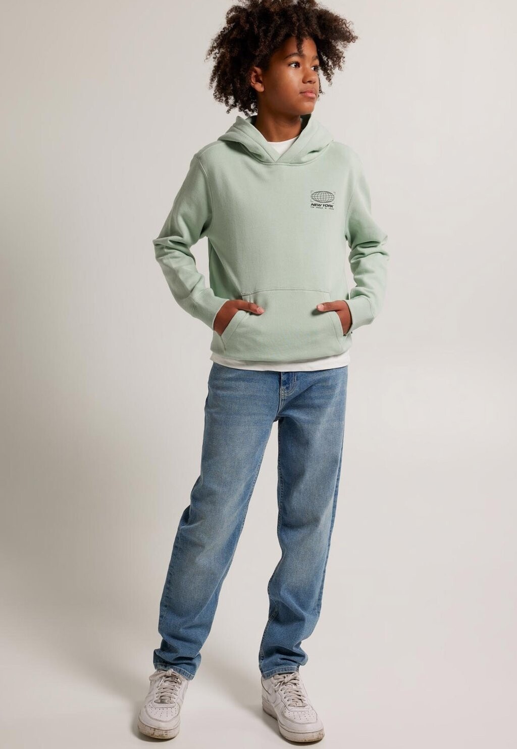 

Толстовка STEEF HOOD JR America Today, цвет soft green