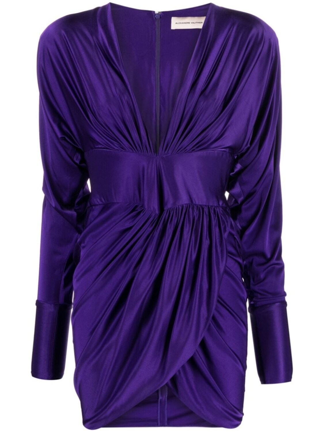 

Alexandre Vauthier платье мини с глубоким V-образным вырезом, фиолетовый