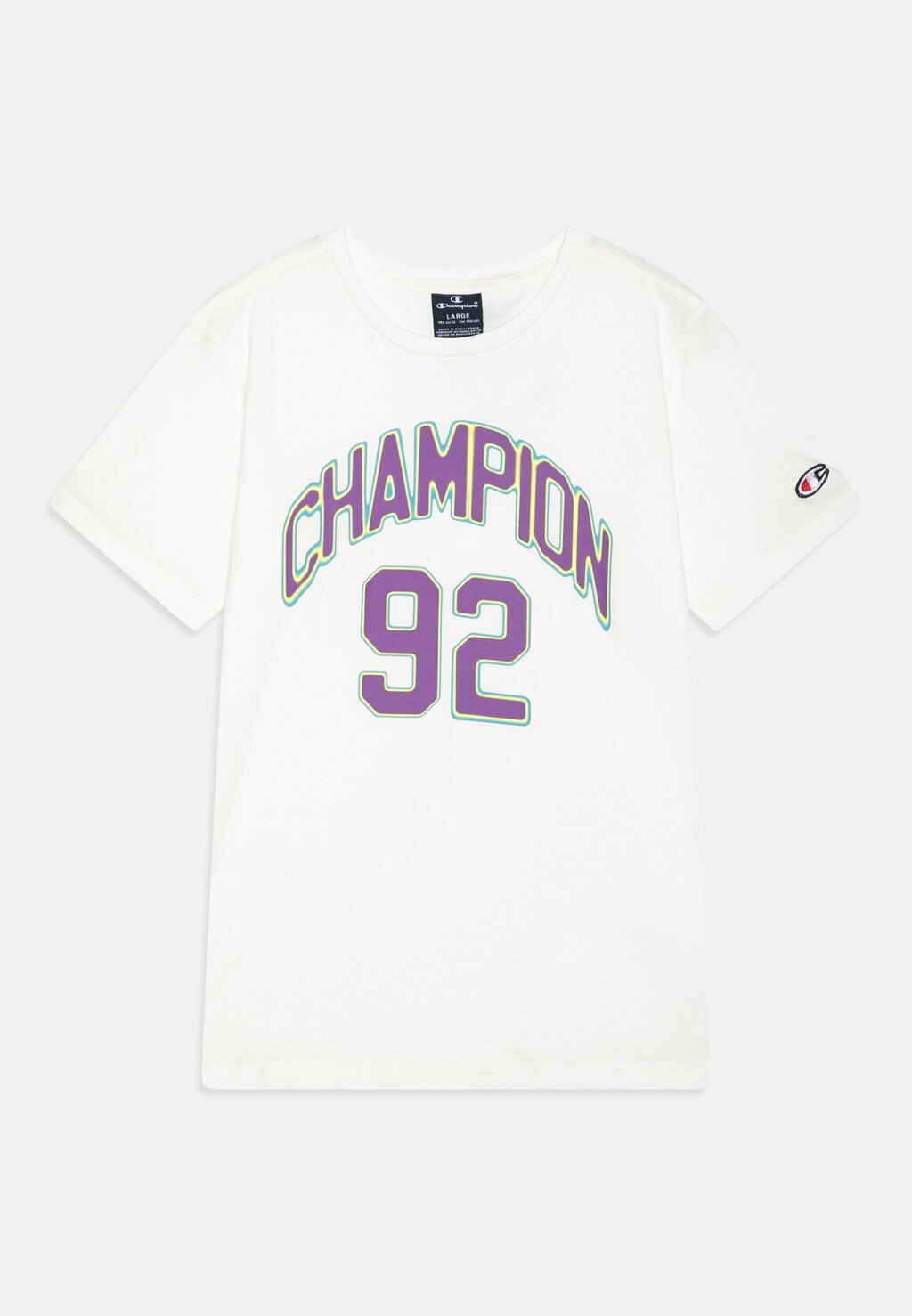 

Футболка с принтом MODERN BASKET CREWNECK UNISEX Champion, цвет white/purple