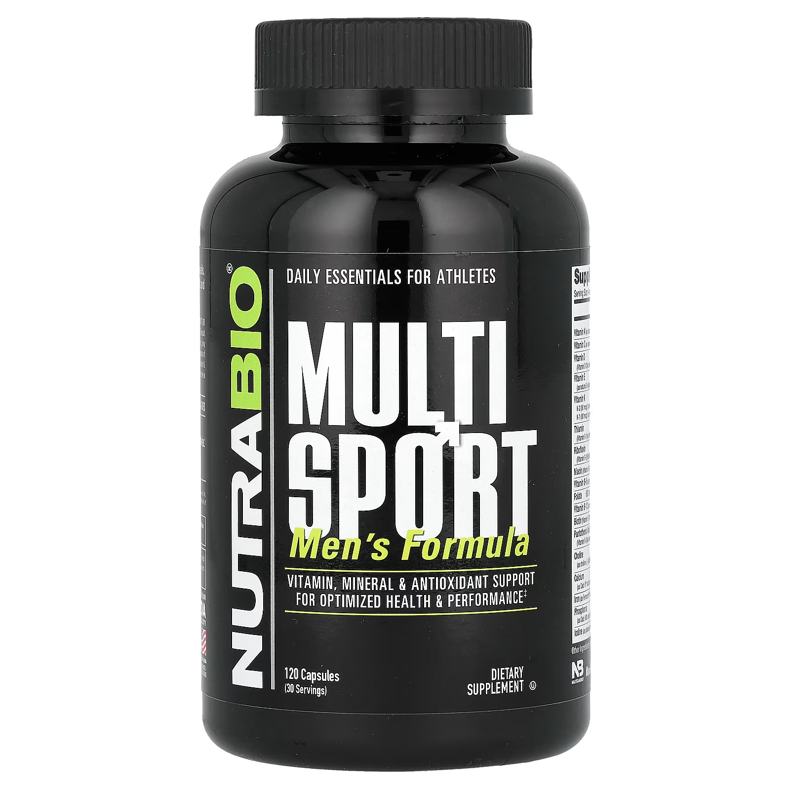 Пищевая добавка NutraBio MultiSport Supplement, 120 капсул