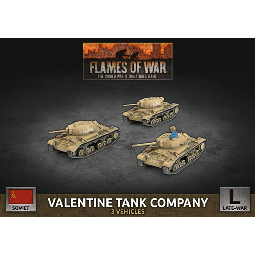 Фигурки Flames Of War: Valentine Tank Company (X3 Plastic)