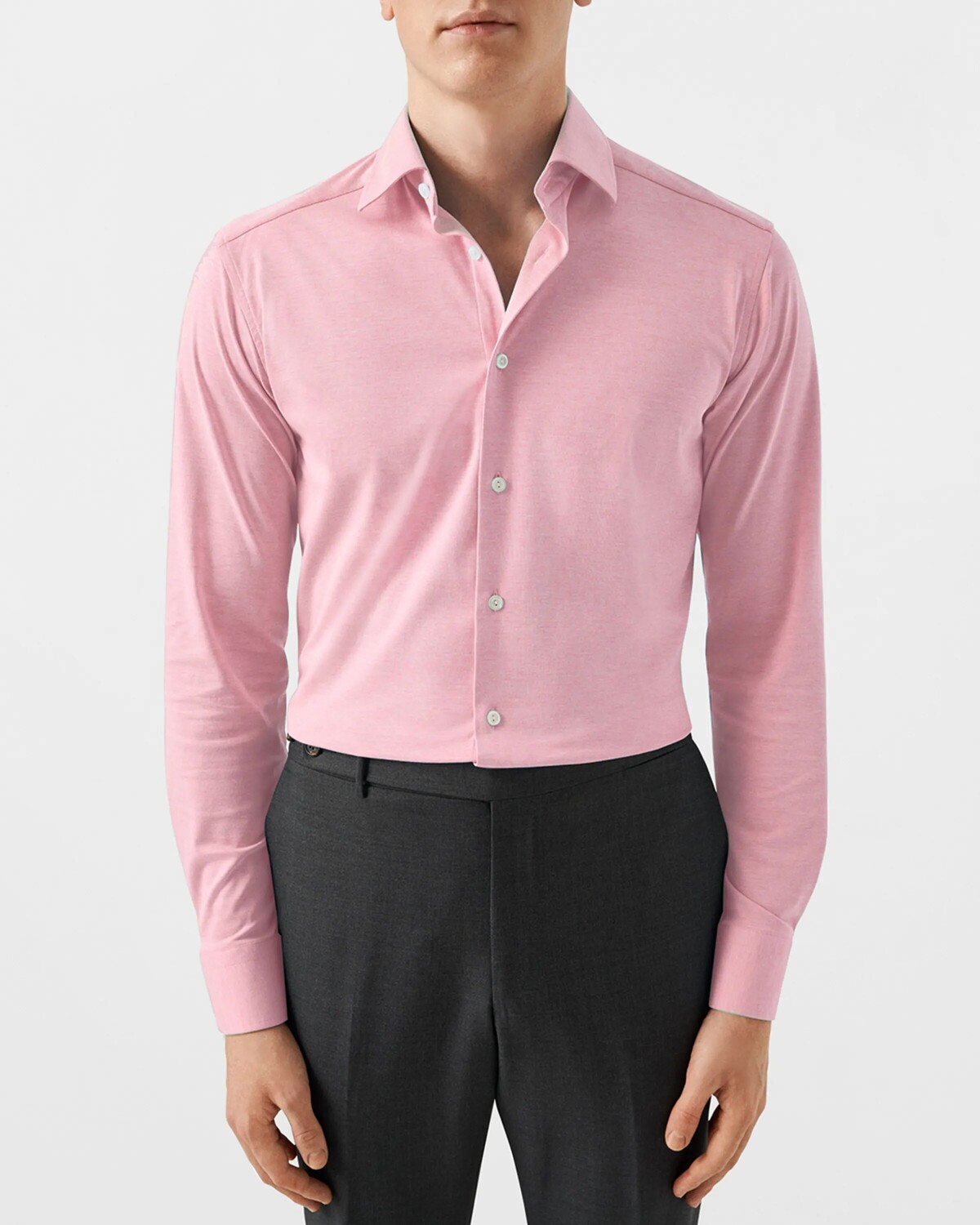 

Мужская эластичная спортивная рубашка современного кроя 4Flex Eton, цвет Pink/Red