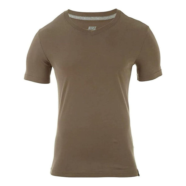 

Футболка Nike V-neck short Sleeve T-shirt 'Brown', коричневый