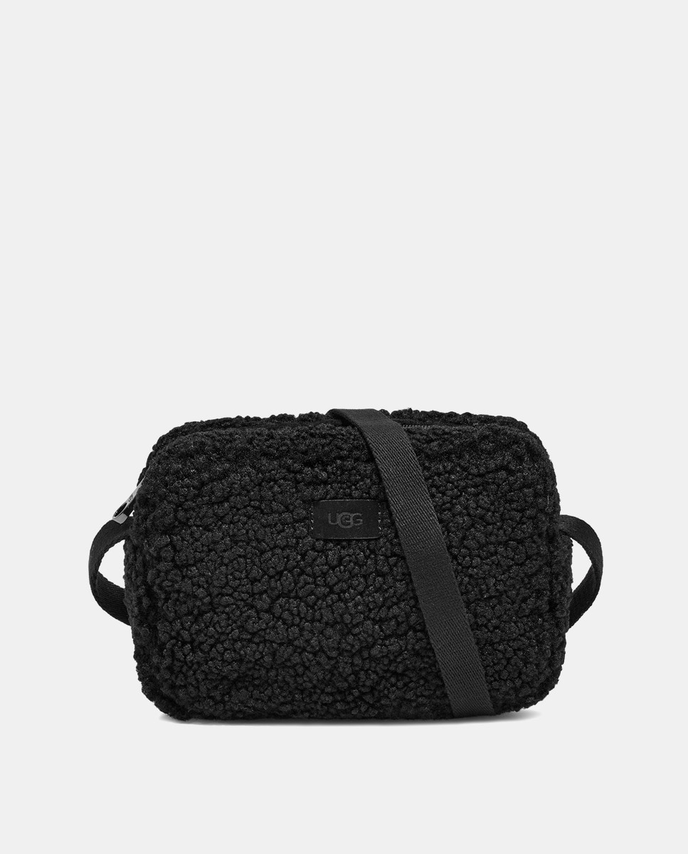 Маленькая черная сумка через плечо Janey II из овчины UGG, черный коробка daily под ежедневник аккумулятор и ручку черная