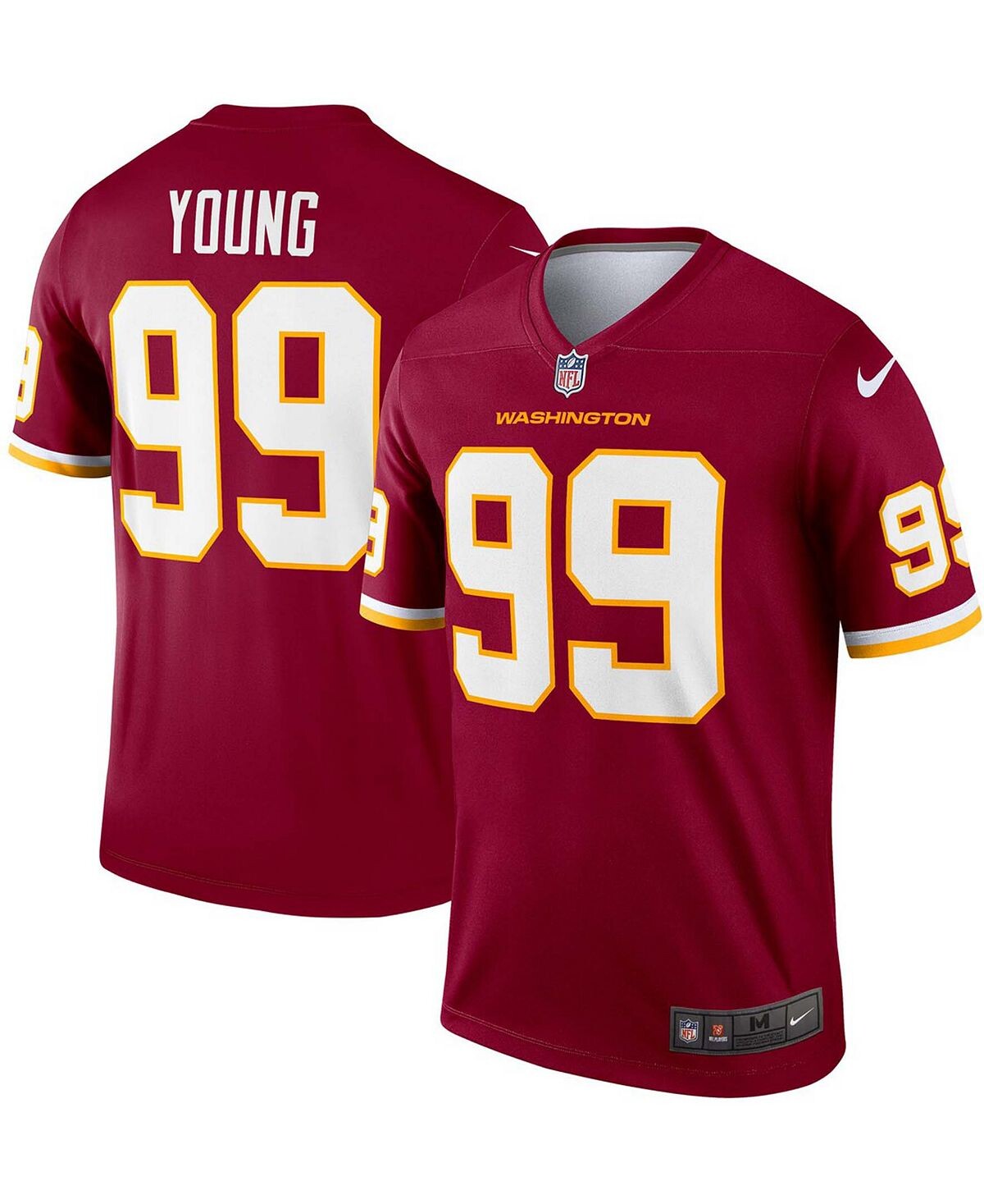 

Мужское джерси Chase Young бордового цвета Washington Football Team Legend Nike