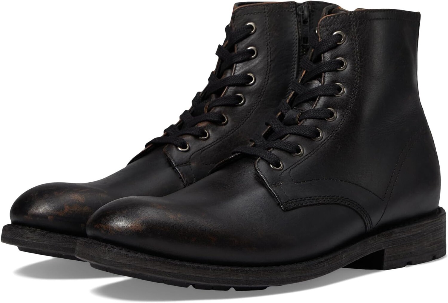 

Ботинки на шнуровке Bowery Lace-Up Frye, цвет Black Brush-Off Full Grain