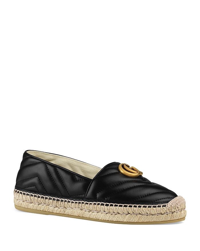 

Женские эспадрильи на плоской подошве Pilar GG Matelassé Gucci