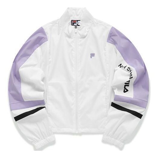 

Куртка Fila FUSION Contrasting Colors Woven Sports Loose Jacket White, белый