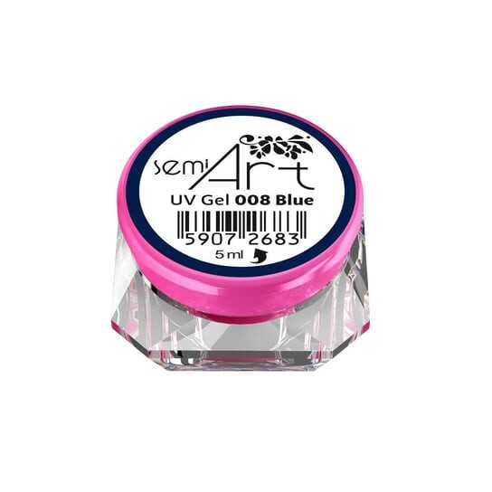 

Синий гель-лак для декора Semilac Semi Art UV Gel 008