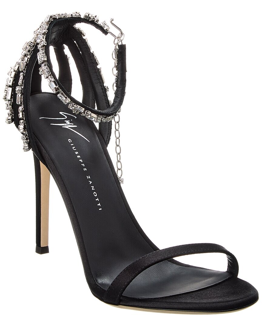 

Атласные сандалии Giuseppe Zanotti Adele 105, черный