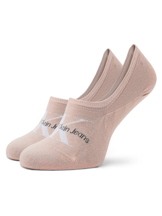 цена Женские носки-кеды Calvin Klein, розовый