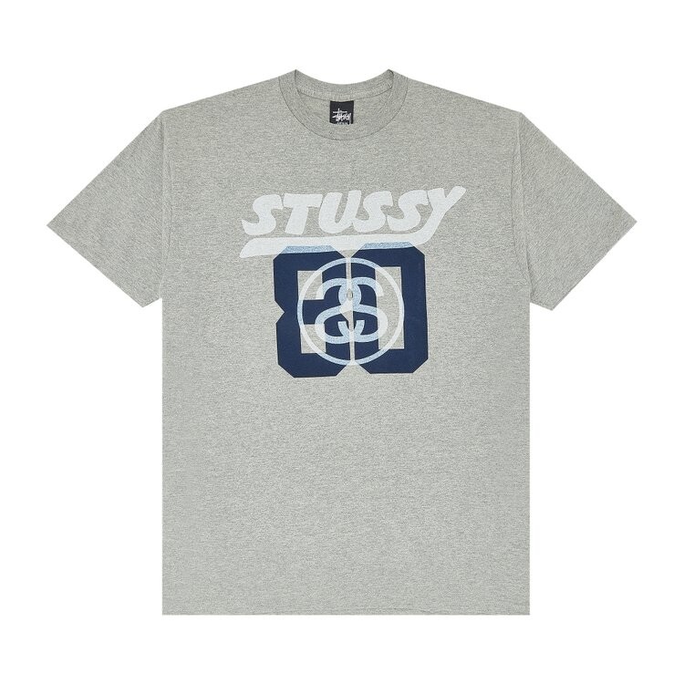 Футболка Stussy 80 'Grey Heather', серый