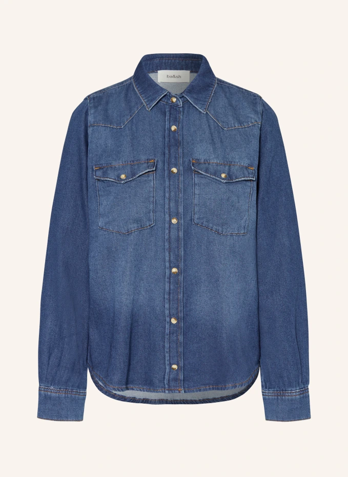 Блузка-рубашка walter в джинсовом стиле Ba&Sh, синий