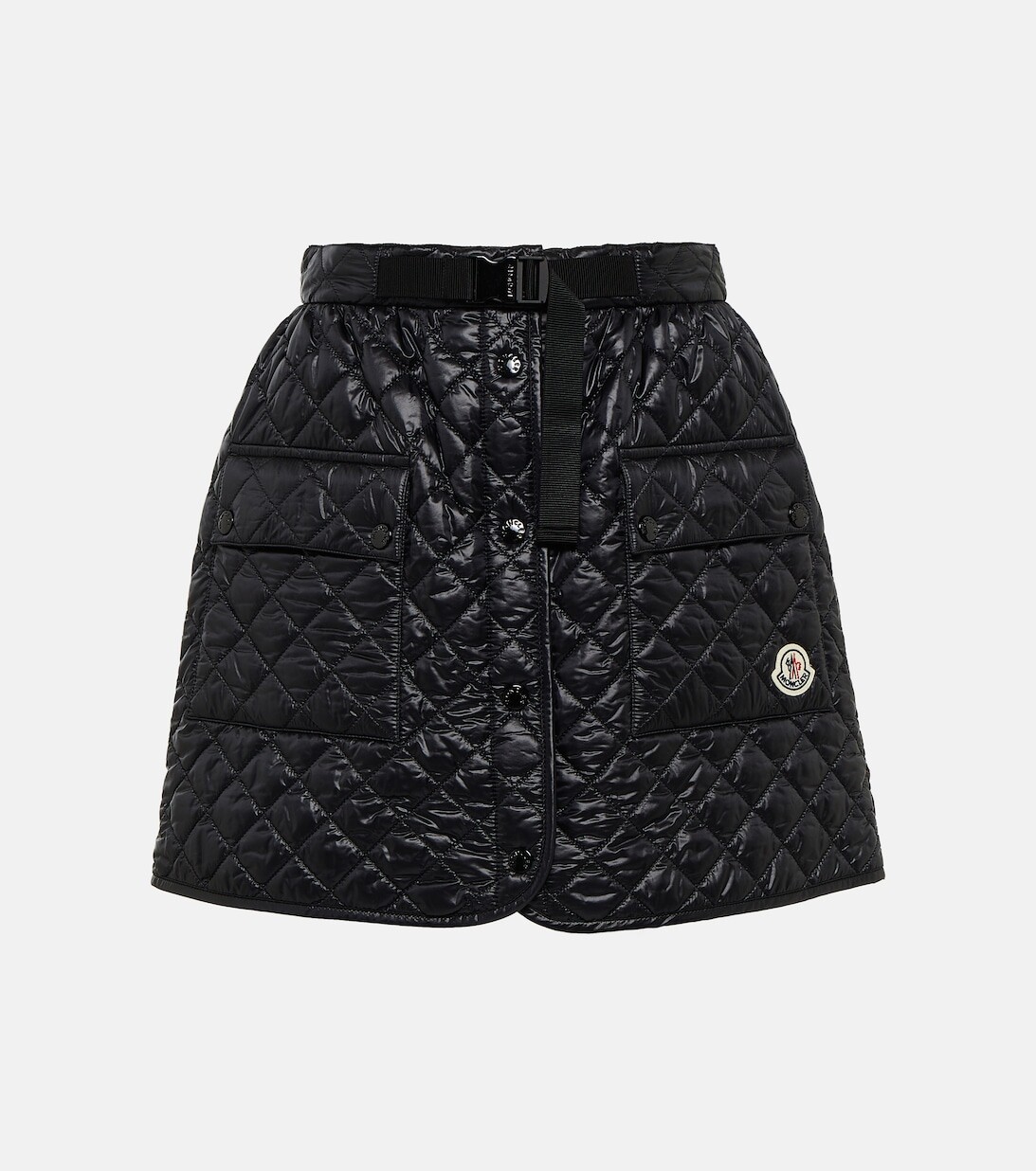 

Стеганая мини-юбка MONCLER, черный