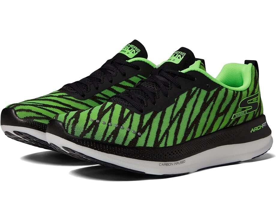 

Кроссовки SKECHERS Go Run Arch Fit Razor Excess 2, цвет Lime/Black
