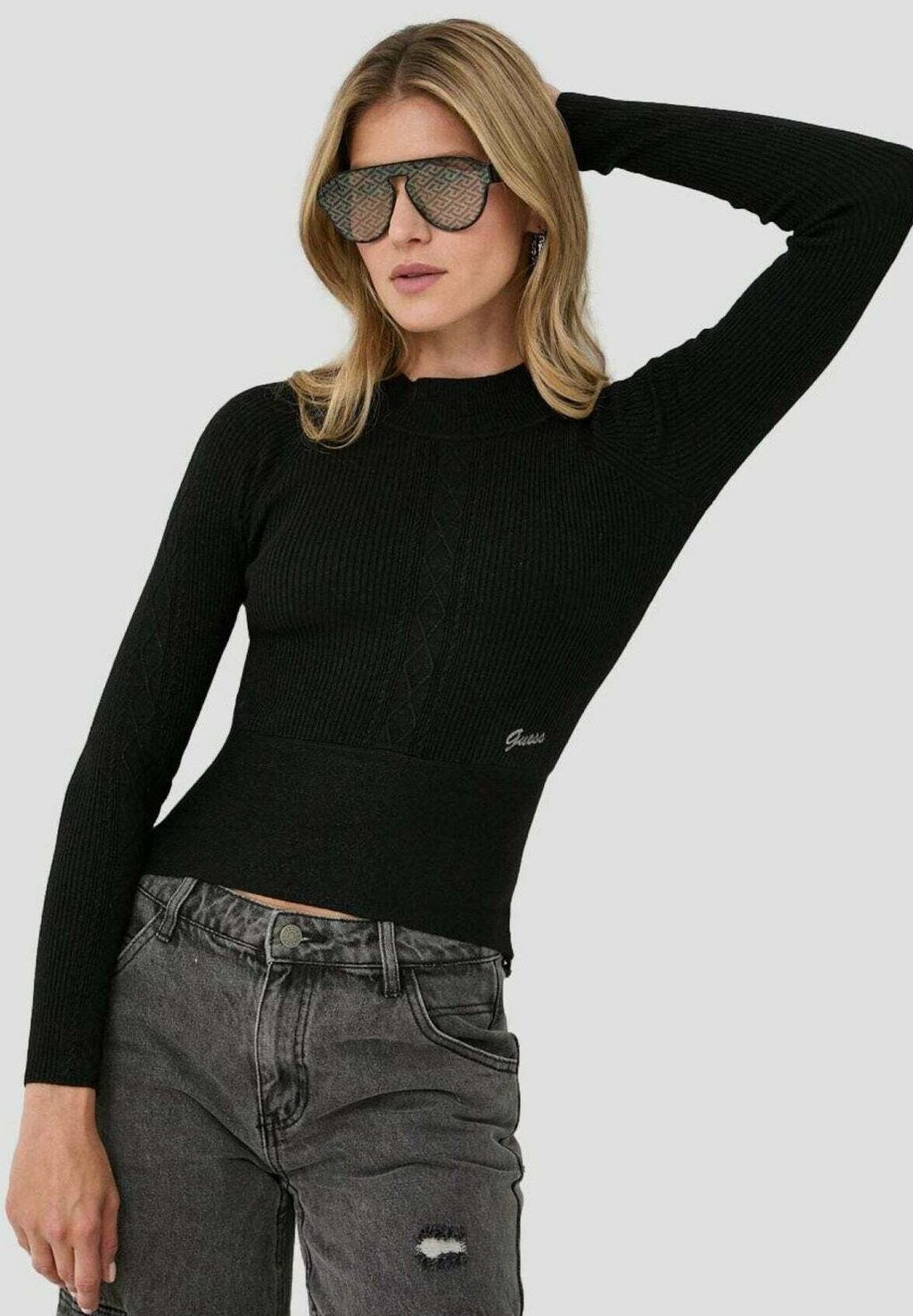 

Свитшот Guess, черный