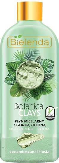 Мицеллярная жидкость для лица с зеленой глиной, 500 мл Bielenda, Botanical Clays гель для умывания bielenda веганская очищающая паста с розовой глиной botanical clays