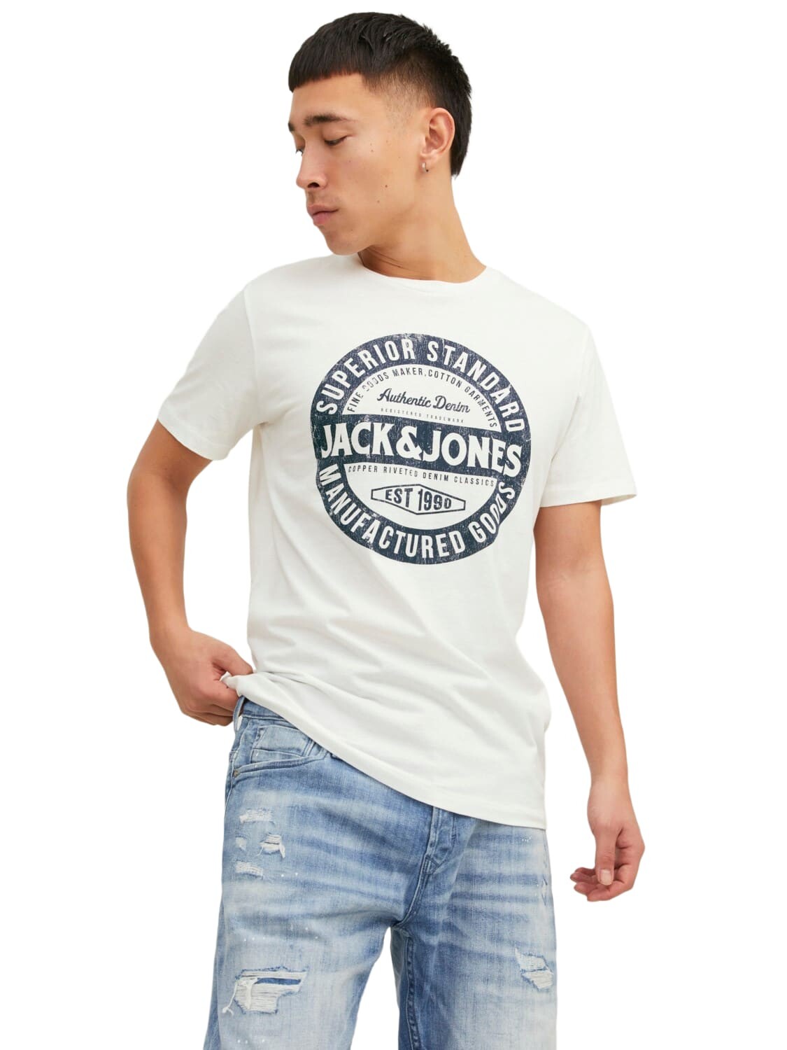 

Футболка Jack & Jones JJEJEANS, белый