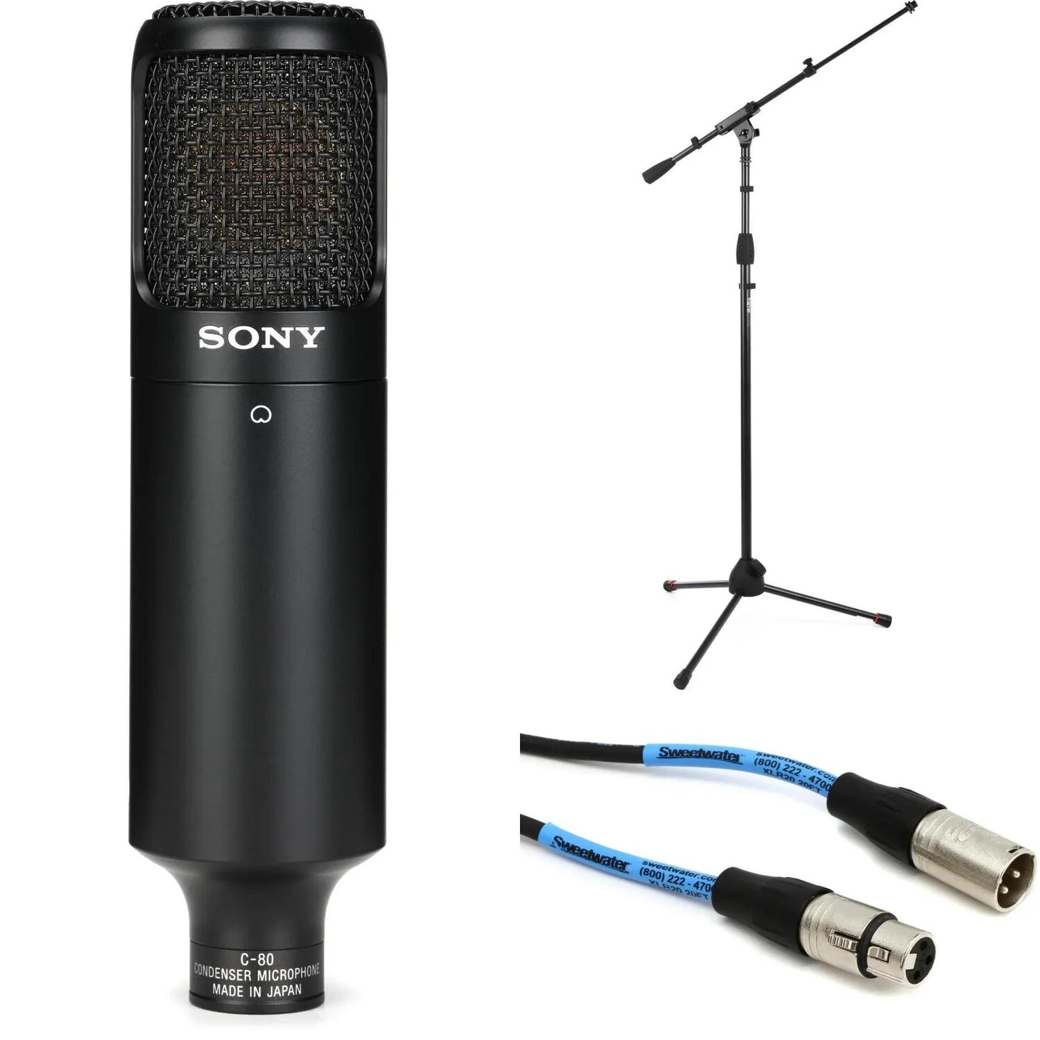 

Конденсаторный микрофон Sony C-80 с подставкой и кабелем