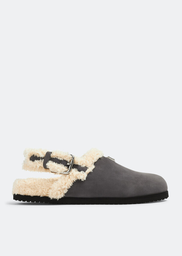 

Мюли Dolce&Gabbana Nubuck, серый