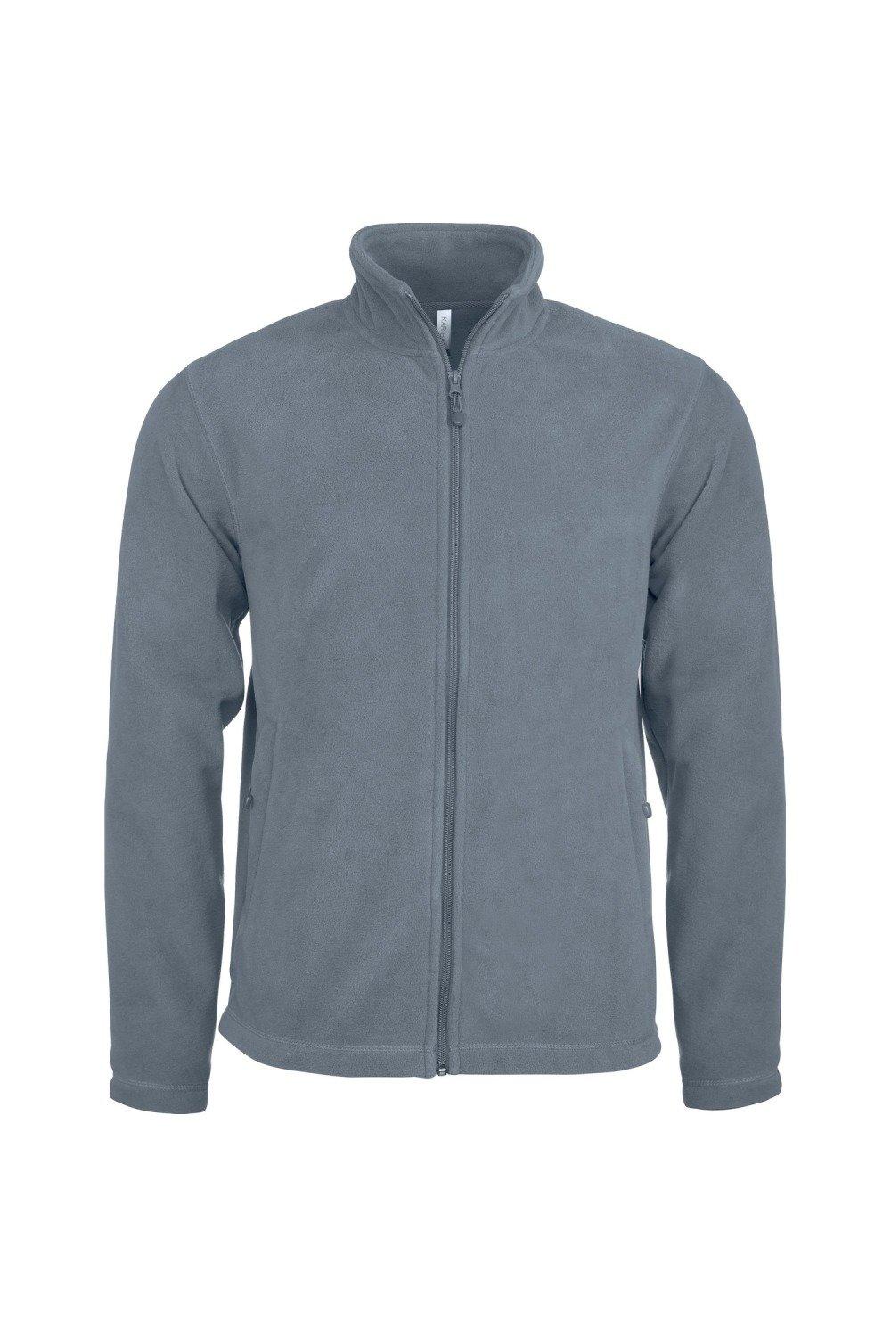 Куртка из микрофлиса с полной молнией и защитой от катышков Kariban, серый мужская летняя футболка темно фиолетового цвета размеры s 2xl