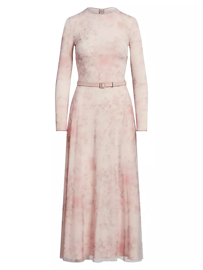

Трикотажное платье миди Alisen с цветочным принтом Ralph Lauren Collection, мультиколор