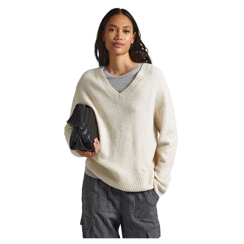 

Свитер Pepe Jeans Denisse V Neck, бежевый