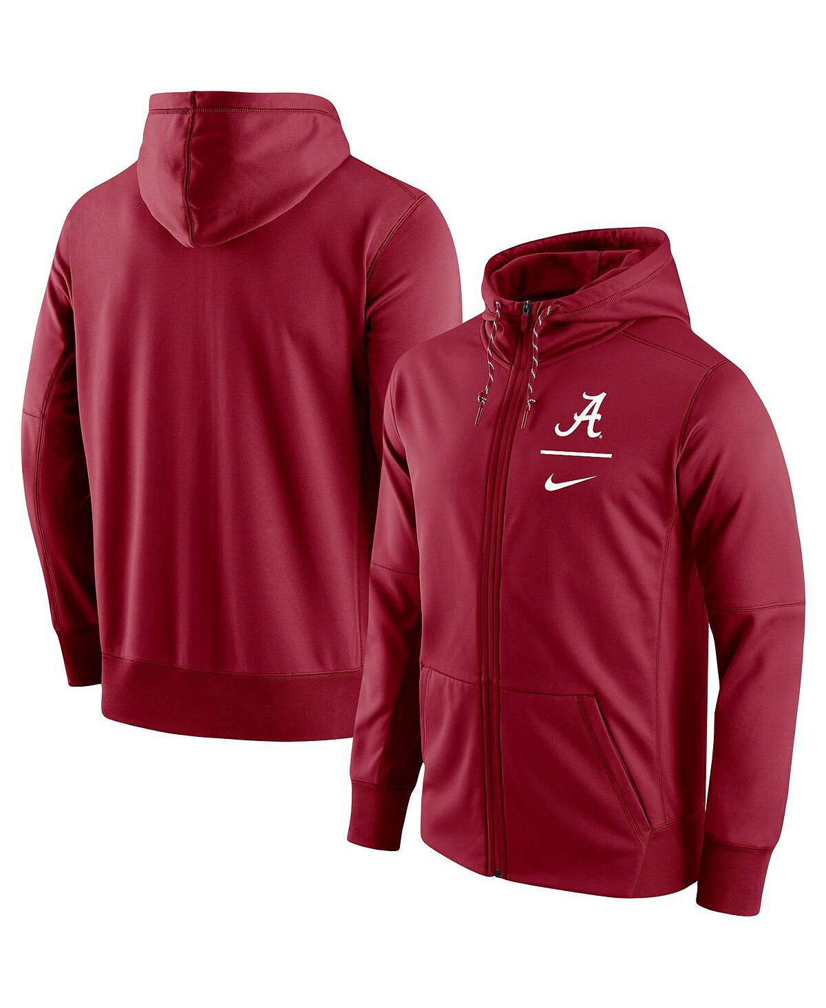 

Мужская толстовка с молнией во всю длину Crimson Alabama Crimson Tide Logo Stack Performance Nike