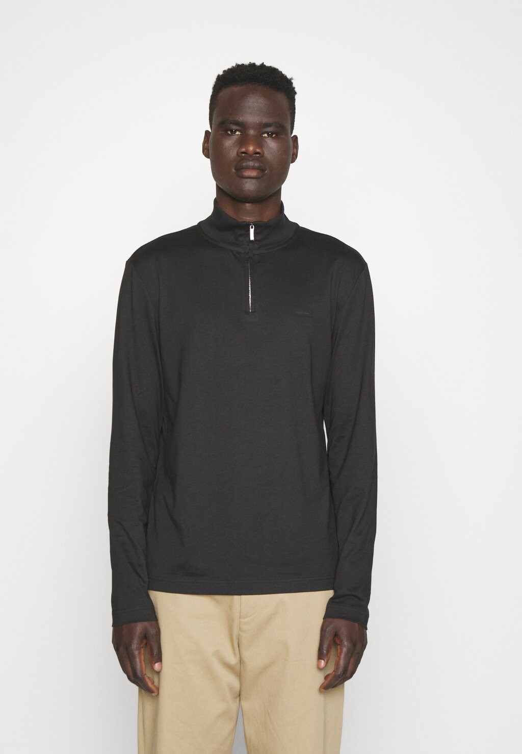 

Свитер Smooth Zip Up Calvin Klein, черный