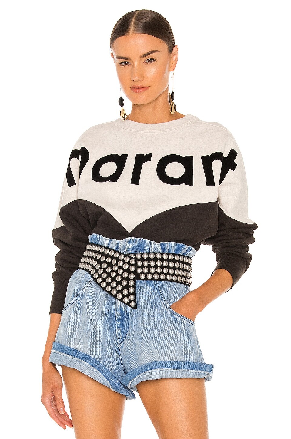 

Толстовка Isabel Marant Etoile Houston, цвет Faded Black