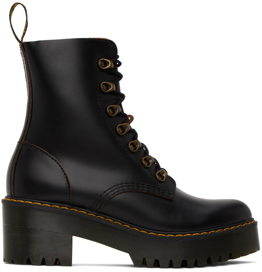 

Черные ботинки Leona Dr. Martens