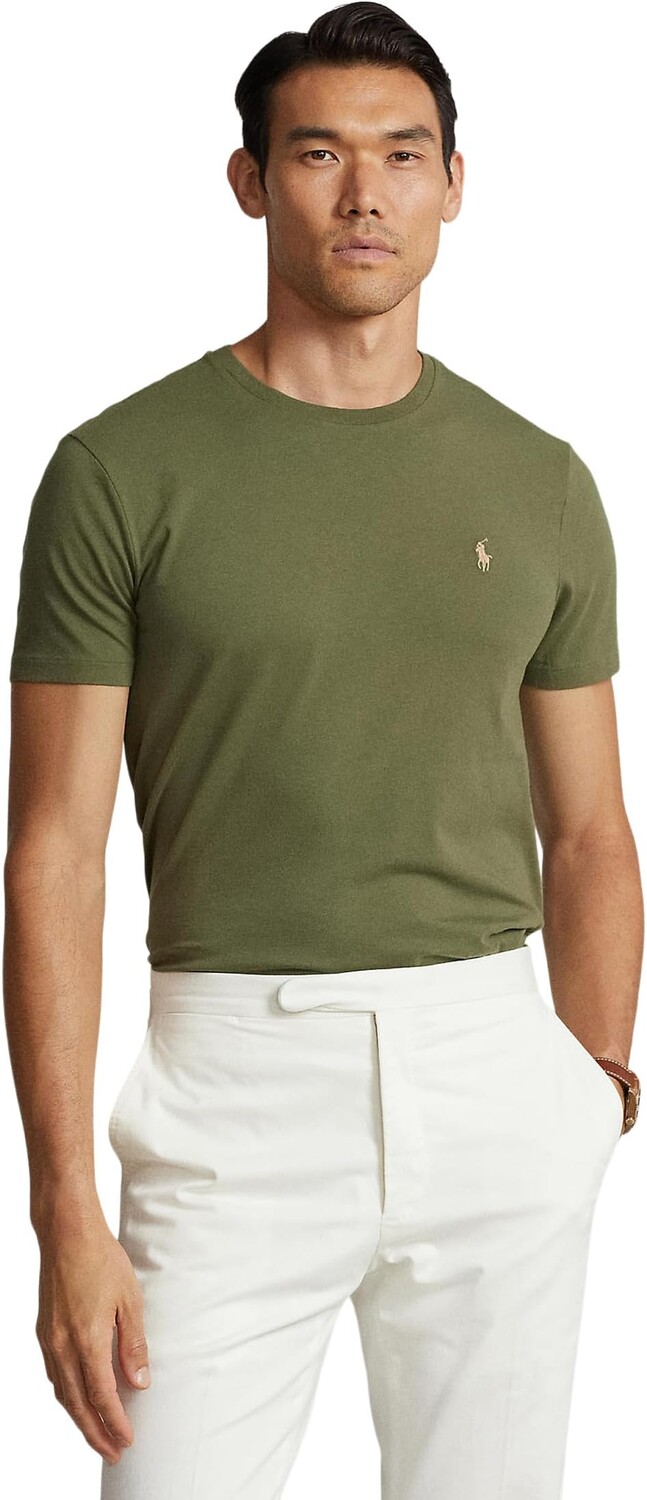 

Классическая футболка из джерси с круглым вырезом Polo Ralph Lauren, цвет Dark Sage