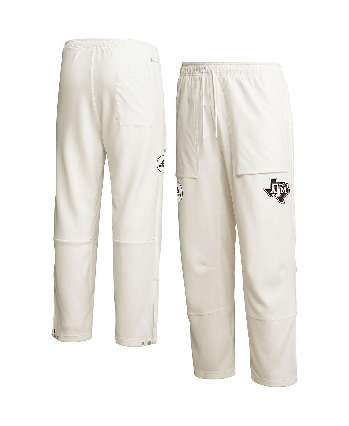 Мужские кремовые брюки Texas A&M Aggies Zero Dye AEROREADY adidas брюки муж ha1420 adidas m fi dblknt pt legink размер m