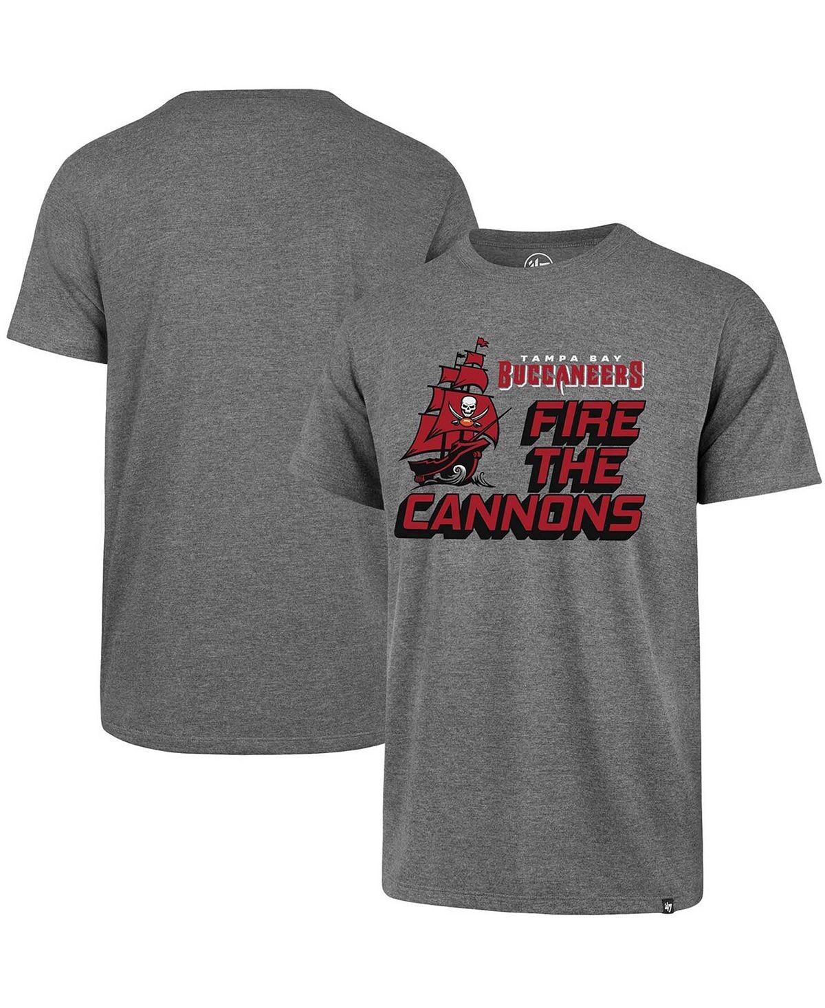 

Мужская серая футболка Tampa Bay Buccaneers Regional Super Rival Fire The Cannons '47 Brand, Серый