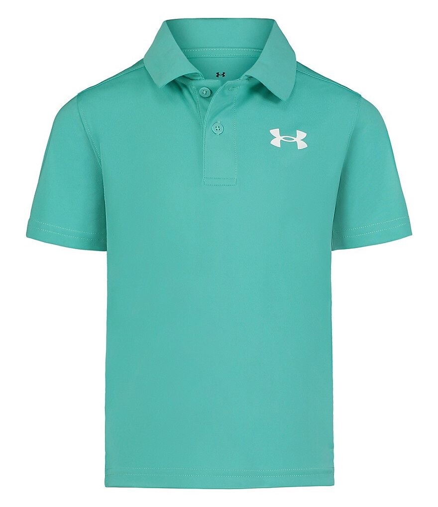 

Однотонная рубашка-поло с короткими рукавами Under Armour Little Boys 2T-7, синий