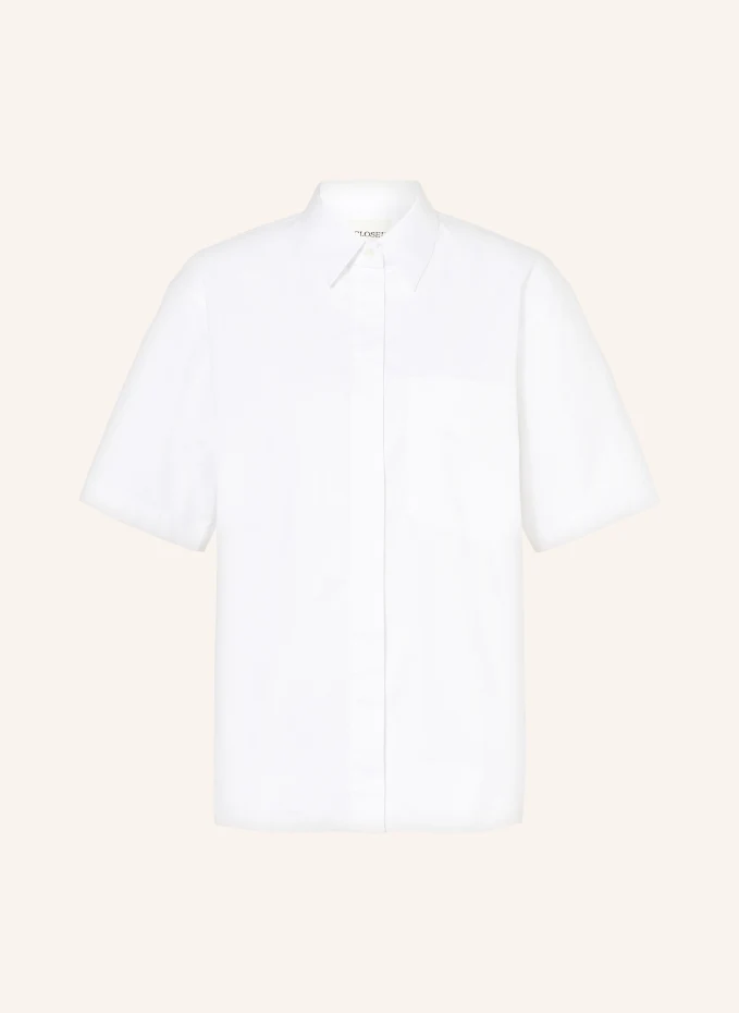 Рубашка-блузка Closed, белый блузка рубашка с льном closed синий