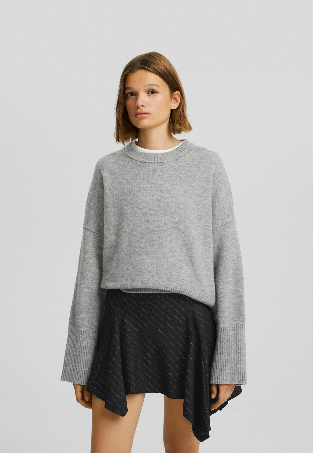 

Юбка-колокольчик Pointed Tailored Bershka, черный