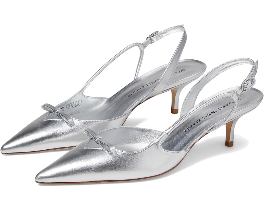 

Туфли Stuart Weitzman Tully 50 Slingback, серебряный