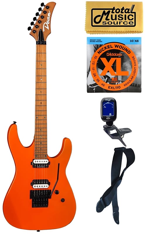 Электрогитара Dean Modern MD24 Roasted Maple Vintage Orange, Electric Guitar, Bundle new rm gd030 replacement for sony rm gd033 rm gd031 rm gd032 tv remote control for kdl55x9000b kdl60w850b kdl26ex550 kdl40ex650